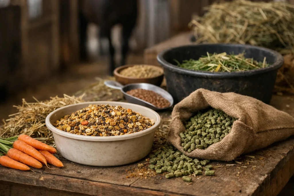 Les spécificités du régime alimentaire des chevaux