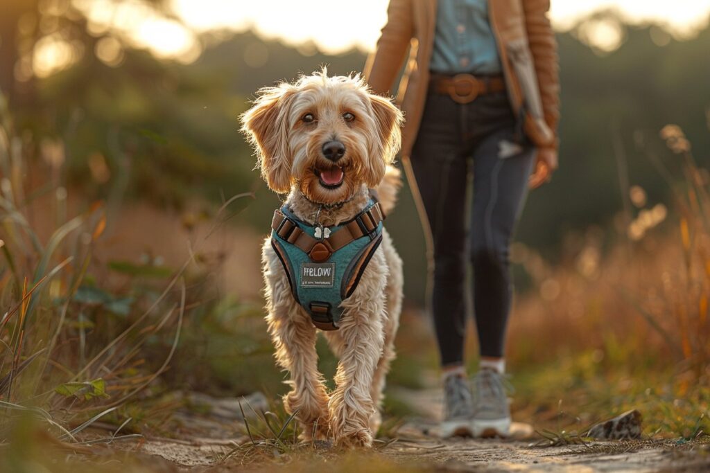 Dites adieu aux balades stressantes grâce au harnais de dressage anti-traction pour chien