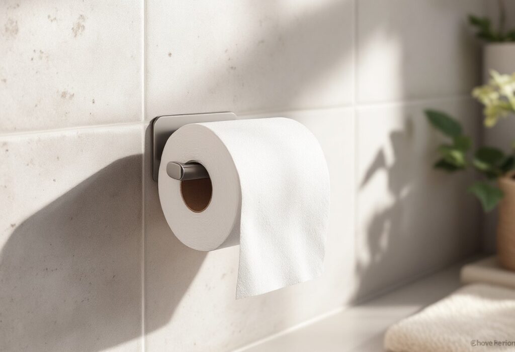 À quelle hauteur fixer un porte-papier toilette mural?