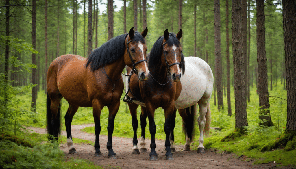 Randos à cheval près de la capitale estonienne