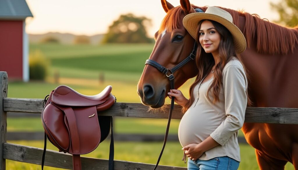 Équitation et grossesse : recommandations et alternatives plus douces