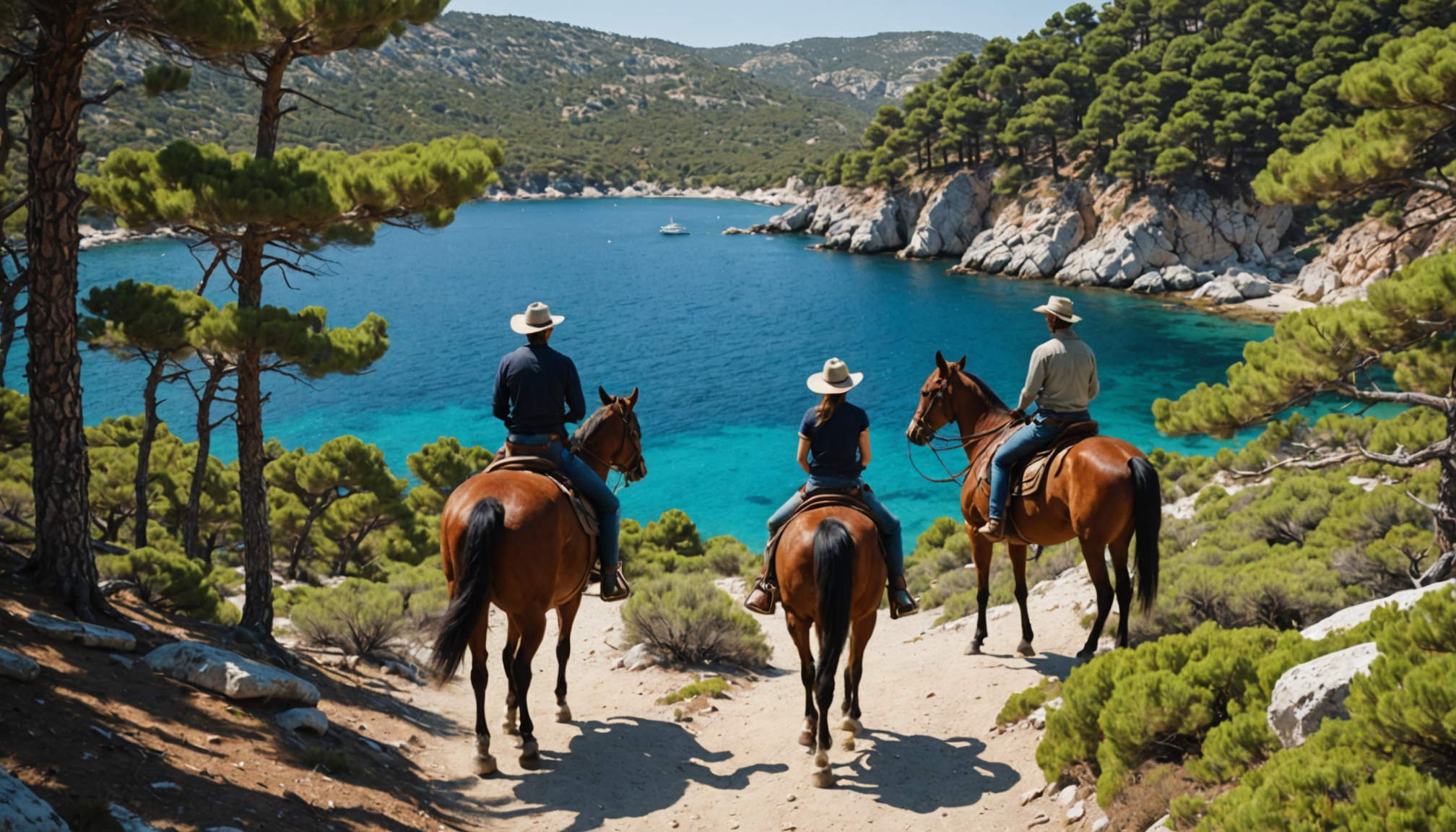 découvrez des randonnées équestres inoubliables entre pinèdes parfumées et criques sauvages dans la magnifique région égéenne. une aventure au cœur de paysages préservés alliant nature et détente.