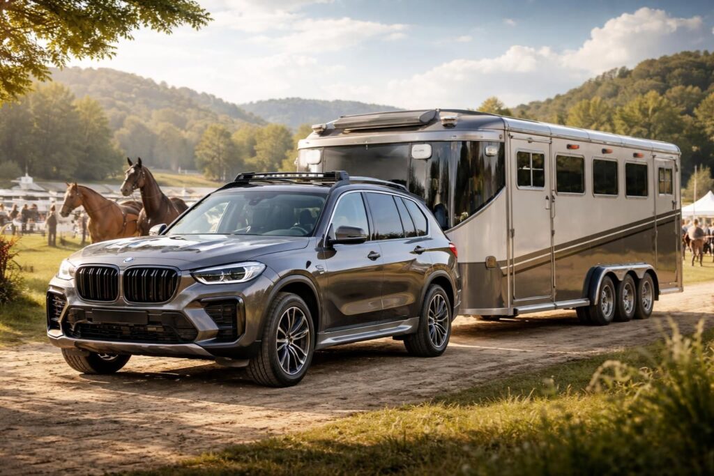 Endurance équestre : BMW développe un 4×4 spécial pour transporter les chevaux de compétition