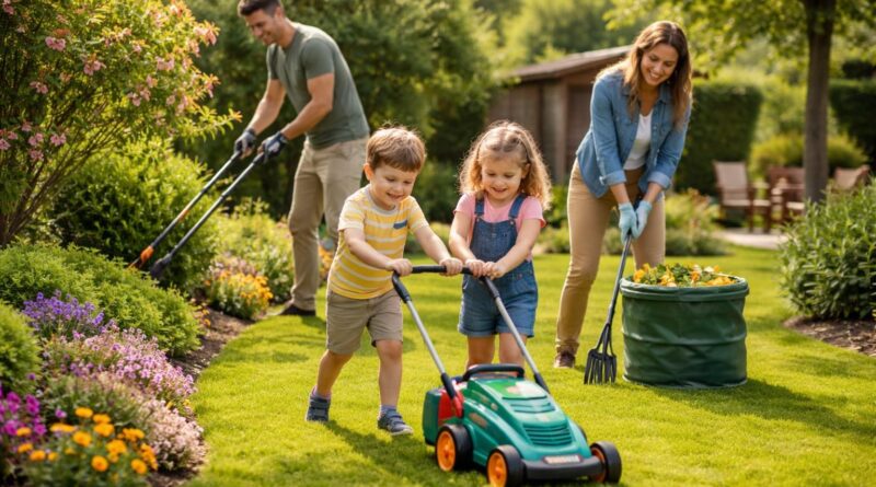 découvrez comment entretenir le jardin en famille grâce aux outils fiskars et à la tondeuse bosch spécialement conçue pour les enfants curieux, pour des moments de jardinage ludiques et sécurisés.