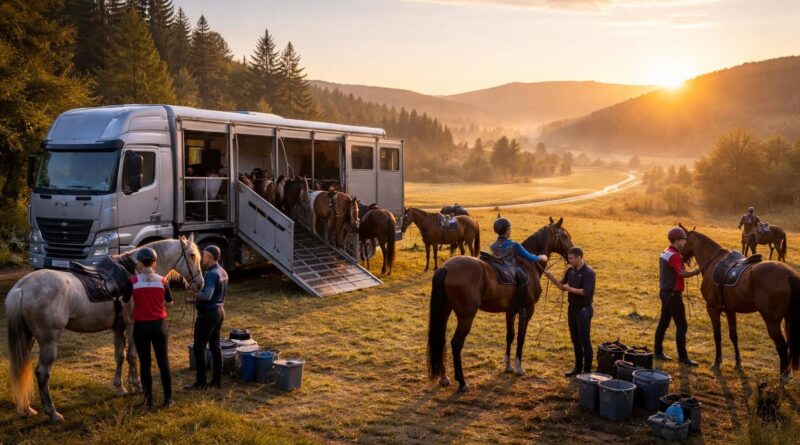 découvrez comment pratiquer l'endurance équestre en toute sécurité avec le transport de chevaux adapté, idéal pour les compétitions et raids de longue distance.