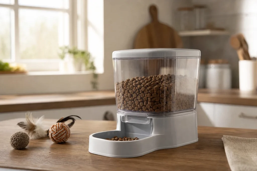Comment choisir le bon distributeur de croquettes pour chat ?