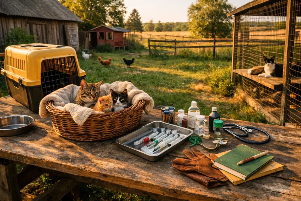 Chat de ferme : vaccination, stérilisation, cohabitation