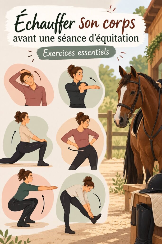 Échauffement essentiel avant de monter à cheval