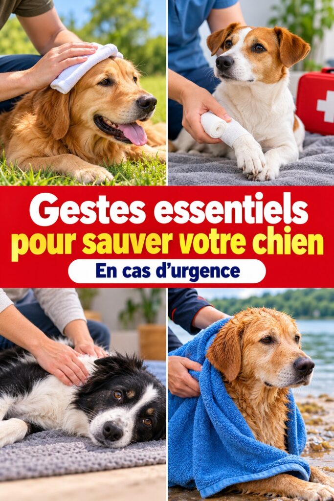 Gestes essentiels pour sauver votre chien