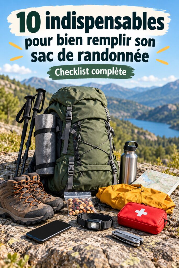 Les 10 indispensables pour bien organiser son sac de randonnée