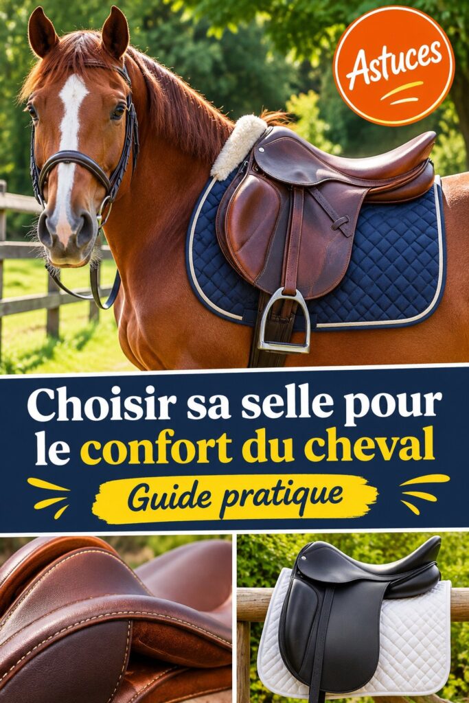 Selle bien ajustée sur un cheval, garantissant son confort.